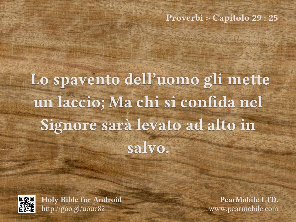 Proverbi, Capitolo 29:25
